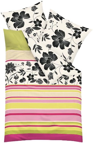 Kaeppel G-101905-18D1-VAMB Bettw&auml;sche 2-teilig Happy 135 x 200 cm Biber, pink Preisvergleich