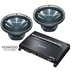 2 KENWOOD KFC-W3011 & KENWOOD KAC-7204 PACKAGE DEAL