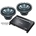 2 KENWOOD KFC-W3011 & KENWOOD KAC-7204 PACKAGE DEAL
