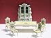 Dollhouse Miniature Handpainted Angel's Dining Room Set