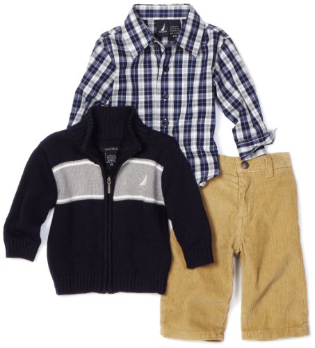 Nautica Sportswear Kids Baby-boys Infant 3 Piece Full Zip
