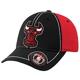 adidas Chicago Bulls Black Retro Logo Flex Fit Hat