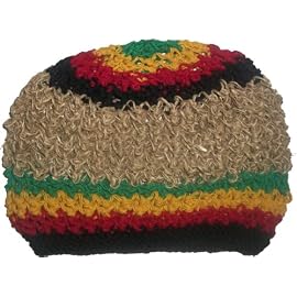 Authentic Soul Wild Hemp Rasta Surfer Beanie Hat