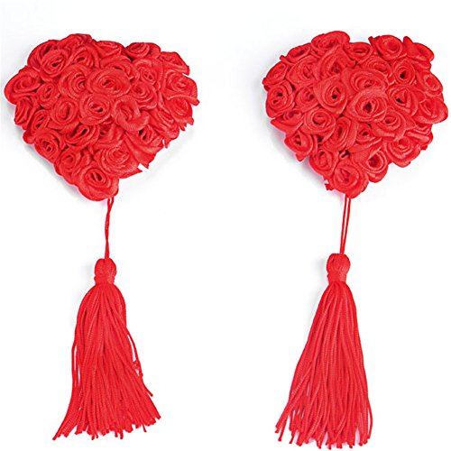 Ayliss® 2pcs Sequin Sexy Tassel Pasties Nipple Covers Stick Lingerie