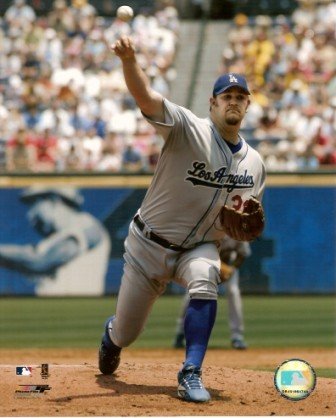 Brad Penny Los Angeles Dodgers Pitching 8x10 Color Photo