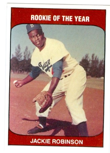 Jackie Robinson baseball card 1985 TCMA Rookie of the Year 1947 (Brooklyn Dodgers)