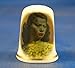 Porcelain China Collectable Thimble - Chinese Lady - Free Gift Box
