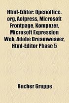 HTML-Editor: OpenOffice.org, Aolpress, LibreOffice, Microsoft FrontPage, KompoZer, Microsoft Expression Web, Adobe Dreamweaver, Maqetta, HTML-Editor ... Fusion, Adobe GoLive, Arachnophilia, CKEditor