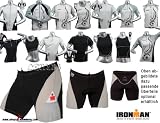 Damen & Herren Running Short Tight Ironman Extreme Padded Tri-Short SZSR - 