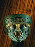 Gold-And-Copper Burial Mask of the Moche Culture Found in the Tombs at Dos Cabezas Photographic Poster Print by Kenneth Garrett, 30x40
