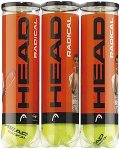Head Radical Balles de tennis Lot de 3 (12 balles)