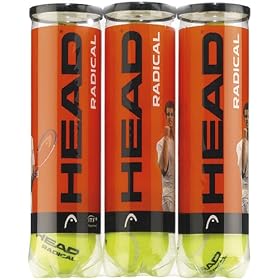 Head Radical Tennis Balls -  Triple Pack (12 Balls)