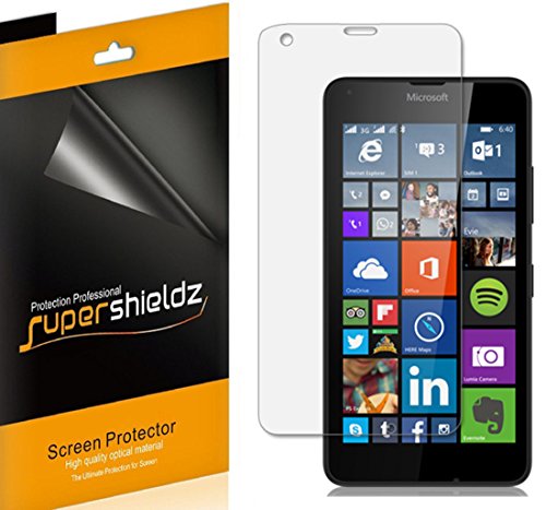 [6-Pack] SUPERSHIELDZ- Anti-Bubble HD Clear Screen Protector For Microsoft Lumia 640 + Lifetime Replacements Warranty - Retail Packaging