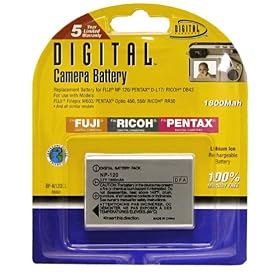 Digital Concepts 1800 MAH Replacement Battery for Fuji NP-120