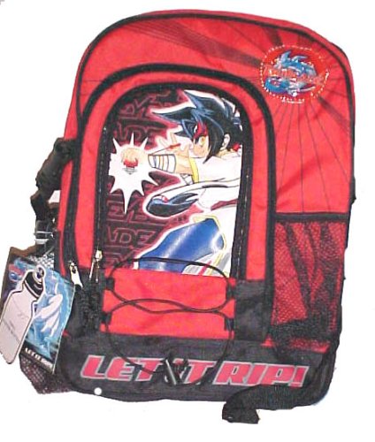 Childrens Toyshop  Toys : Beyblade School backpack "Let it Rip Spin Backpack (Red)