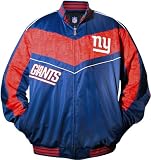 Mtc Marketing NFL Men's New York Giants Lateral Track Jacket, Dark Blue/Red, Small