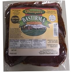 Bastirma-Cured dried beef STRIPS, approx. 0.5lb