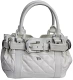 Burberry Baby Beaton Quilted White Leather Shoulder Bag 3200971