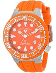 Swiss Legend Womens 11044D-06 Neptune Orange Dial Orange Silicone Watch