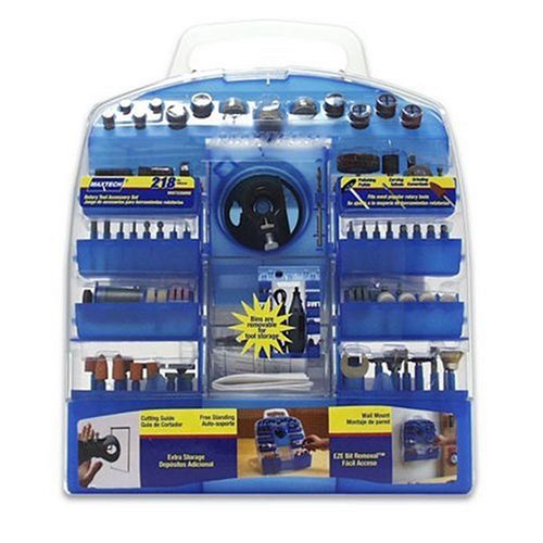 Maxtech HSS73389MX Rotary Tool Accessory Set, 218-pc