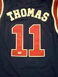 Isiah Thomas Signed Detroit Pistons Jersey