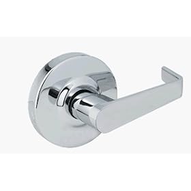 "Eiffel" Commercial Dummy Leverset in Brushed Chrome