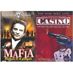 [4 Mafia Flicks] MOB WAR (Jake La Motta) / ESCAPE FROM DEATH ROW (Lee Van Cleef) / FAMILY ENFORCER (Joe Pesci) / THE REAL CASINO "Documentary" *more frightening than GoodFellas or Casino*