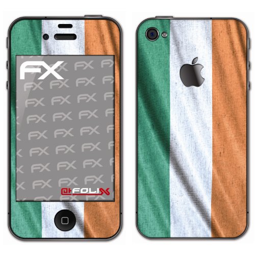 atFoliX Fu&szlig;ball EM 2012 Irland Flagge Designfolie f&uuml;r Apple iPhone 4/4S Preisvergleich