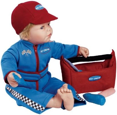 Realistic Baby Boy Doll, Pit Crew, 19 inch in GentleTouch Vinyl (Artist: Jane Pinkstaff)