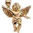 14K Yellow Gold Angel Pin