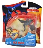 Dreamworks Movie Series "How to Train Your Dragon" Exclusive 4 Inch Tall Figure - RED DEATH with Rock Shaped Display BaseIMAGE