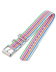 Timex T7B927 Weekender 16mm Multicolor Nylon Slip-Thru Watch Strap