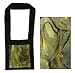 Cotton shoulder bag, 'Elephantine Abstractions' (black)