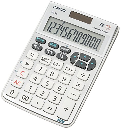カシオ テンキー電卓 ジャストタイプ 12桁 MZ-20SR-N