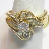 14K Diamond Wedding Set
