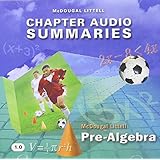 mcdougal littell pre algebra chapter audio summaries cd rom english