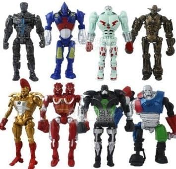Fortitude 8x Real Steel Atom Midas Noisey Boy Zeus 13cm PVC Action Figure Set Free, Colorful