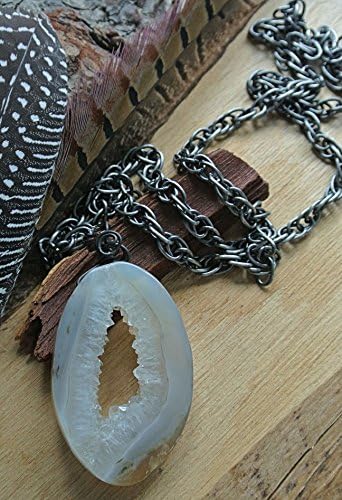 Druzy Agate Geode Necklace