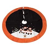 48" NFL Cincinnati Bengals Snowman Family Christmas Tree Skirt