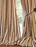 Toscano Silk Taffeta Stripes Curtains & Drapes
