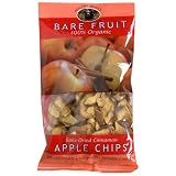 Bare Fruit Organic Dried Cinnamon Apple Chips, 2.6-Ounce Pouches (Pack of 24)