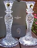 Waterford Crystal Seahorse Abstract Candlesticks New