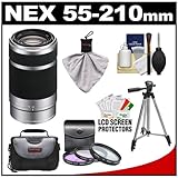 Sony Alpha NEX E-Mount 55-210mm f/4.5-6.3 OSS Zoom Lens with 3 UV/FLD/PL Fi ....