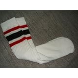 SKATERSOCKS スケーターソックス 19インチ 白x赤x黒