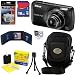 Nikon COOLPIX S800c 16 MP Digital Camera with Built-in Wi-Fi Android Operating System & GPS Function (Black) + 6pc Bundle 16GB Accessory Kit