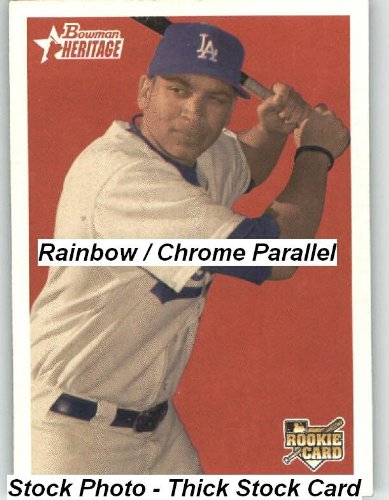 2006 Bowman Heritage Chrome (Rainbow) #227 James Loney (RC) - Los Angeles Dodgers (RC - Rookie Card Parallel) (Baseball Cards)