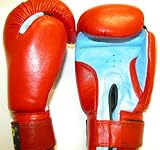 Boxing Gloves 6oz - LEATHER-Red/Blue Combo