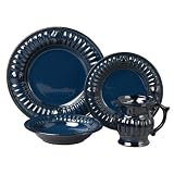 Pfaltzgraff Palladium Blue 32 pc dinnerware set Service for 8