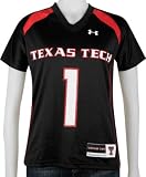 Texas Tech Red Raiders -No. 1- Women's Black Under Armour Replica Jersey