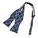 DBA7C07-09 Friendship Woven Microfiber Checkered Self-tied Bowtie By Dan Smith